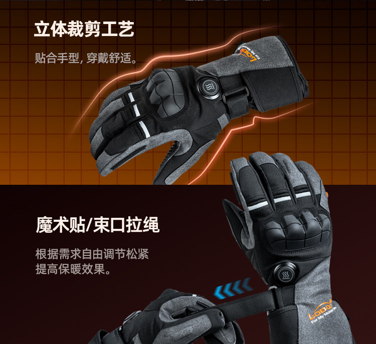 LOBOO 남성용 USB 충전식 전기 가죽 오토바이 장 - Heated Gloves Electric 리뷰 및 가격