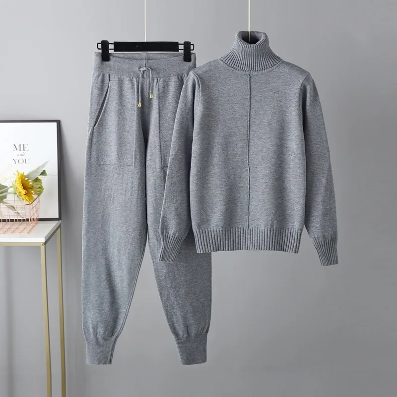 새로운 가을/겨울 여성용 하이넥 우아한 니트 스웨터 상 - Winter Clothing For Women 리뷰 및 가격
